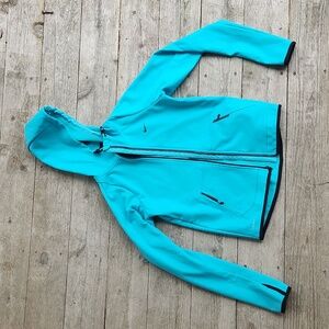 NWT Nike Aqua Turquoise Storm-Fit X-Small Jacket with Hood Zip CS Training